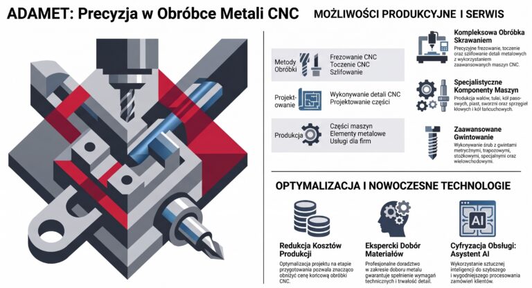 obróbka metali skrawaniem CNC Jarocin, usługi CNC dla firm produkcyjnych, produkcja części maszyn, toczenie CNC, frezowanie elementów metalowych, gwinty trapezowe i specjalne